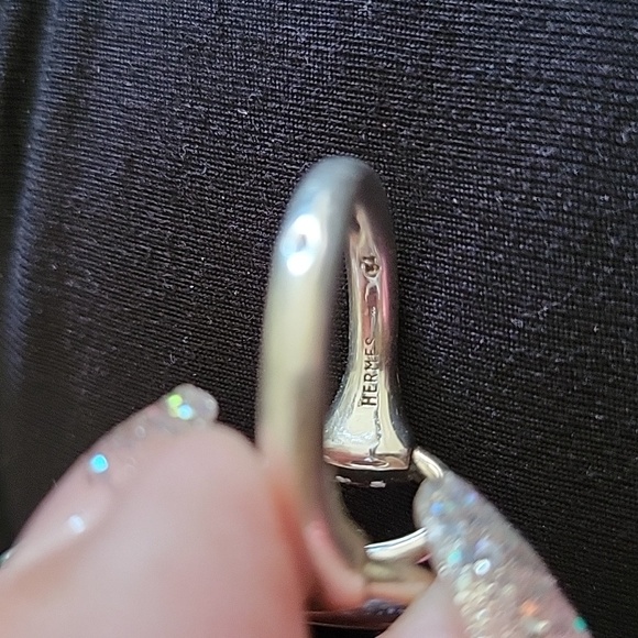 Hermes Paris Vintage Nausicca Ring, Authentic .925 Silver, Size 54 - Picture 5 of 15